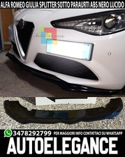 FRONTSTOßSTANGE SPOILER ALFA ROMEO GIULIA STANDARD SPLITTER BLADE SCHWARZGLÄNZEN