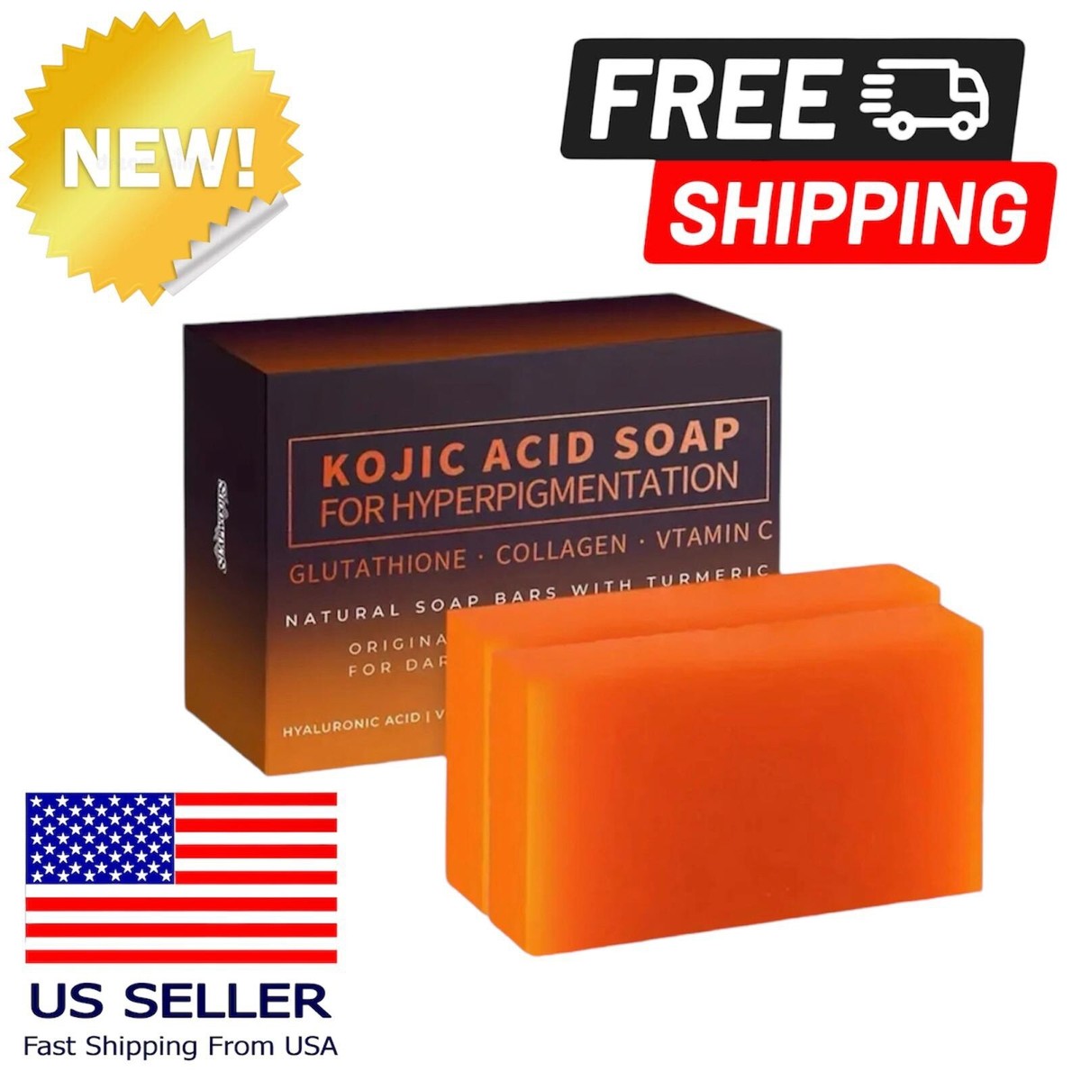 best glutathione and kojic acid soap Kojic Acid Soap, Dark Spot Remover Soap Bar, Turmeric Soap ( 1 Bar)