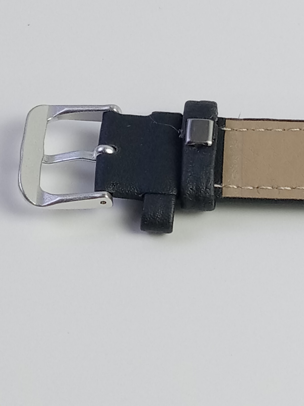 Silver Tone Dial Rectangle Case Silver Dial Black… - image 14