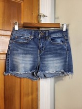 Indigo Rein Juniors Cutoff Jean Shorts Blue Sz 3