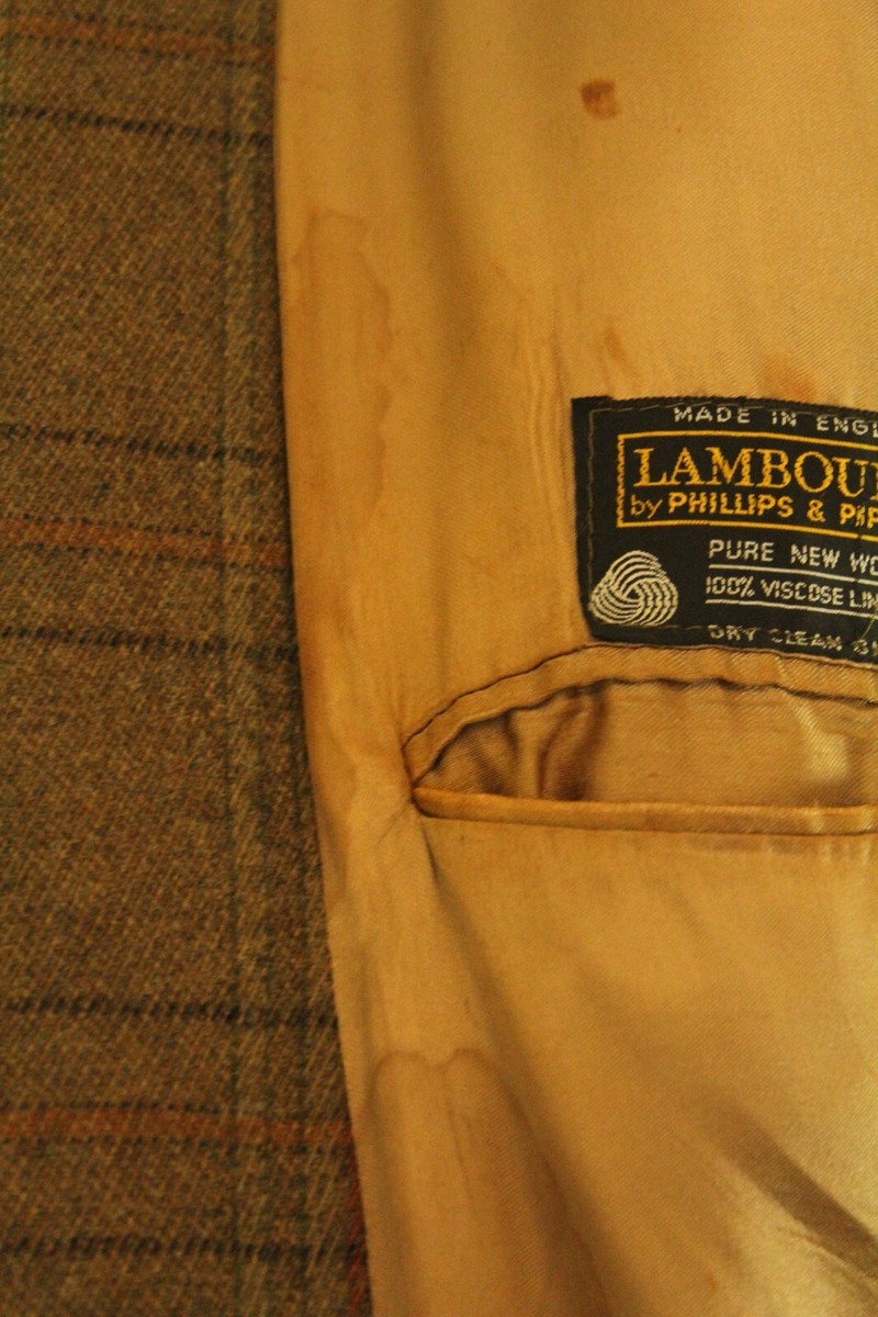 Veste Vintage Lambourne En Tweed Marron – Taille 40 Pouces – Phillips & Piper