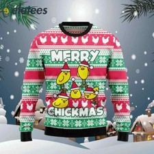 Merry Chickmas - Ugly Christmas Sweater UL0TPYOS