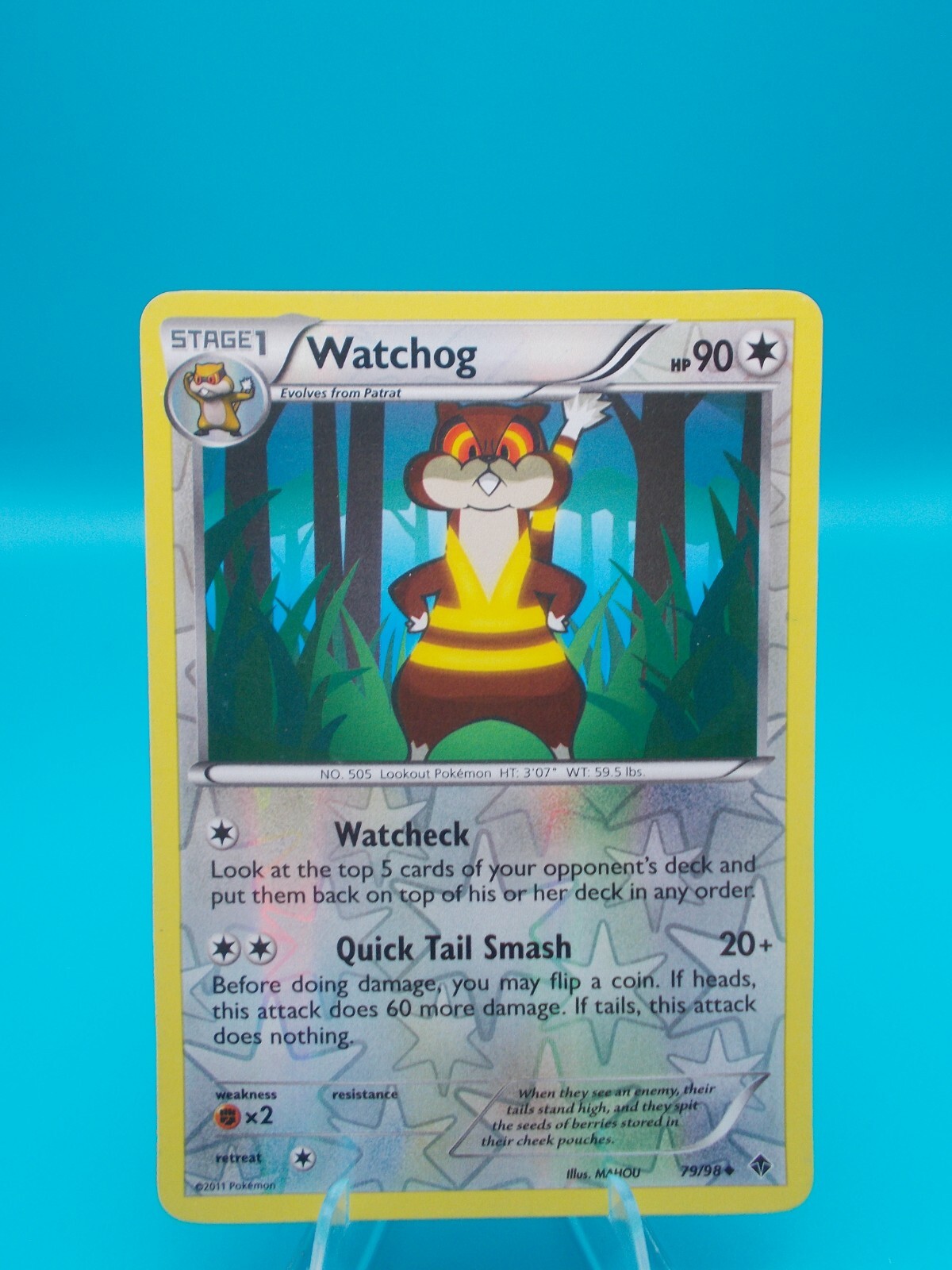 Watchog 79/98 Emerging Powers Pokémon TCG Reverse Holo Near Mint/Mint