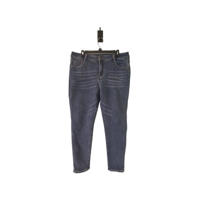 Women s Fleece Lined Jeans Thick Skinny Blue Denim Stretch Woman s 2XL 35x27