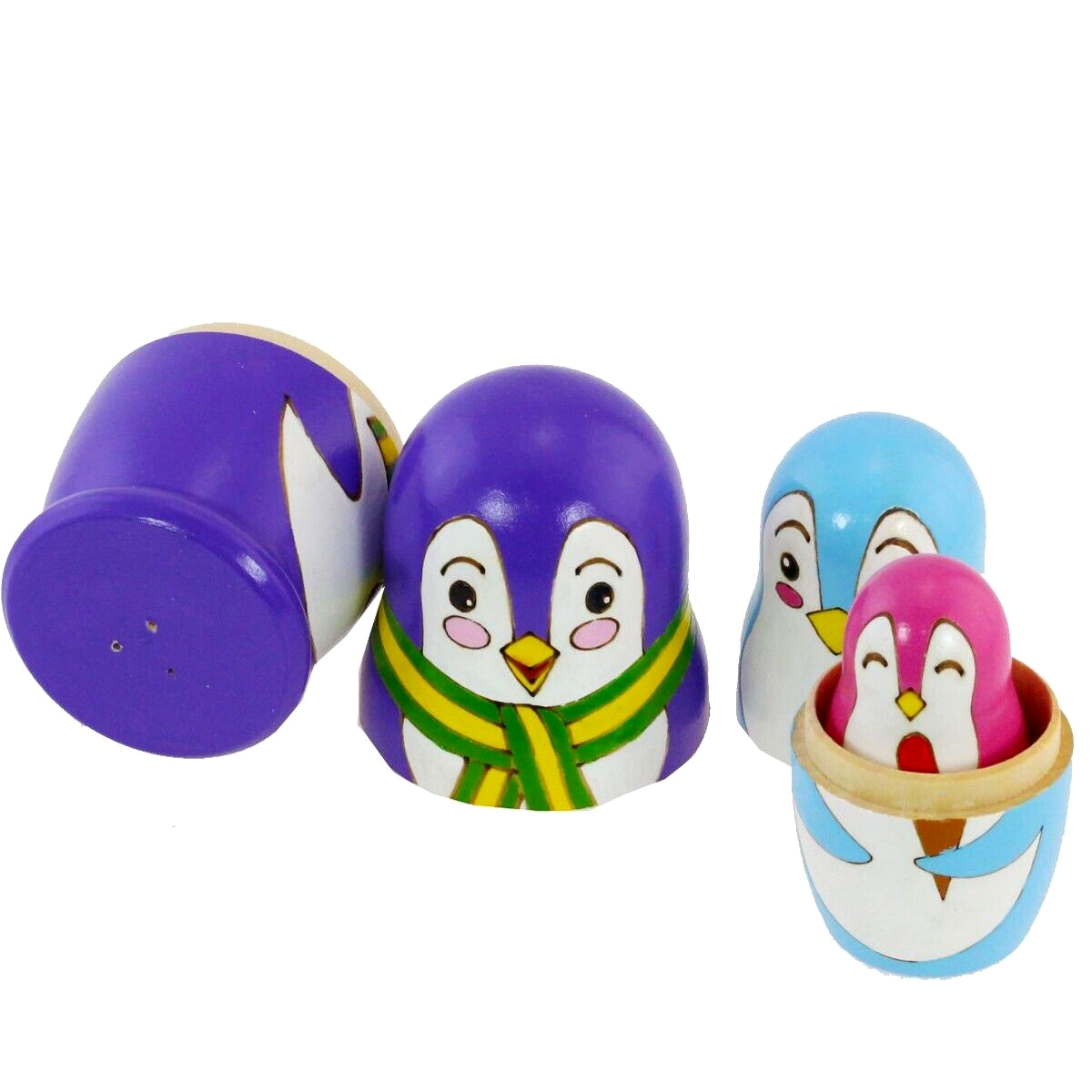 Poupées gigognes de famille juive peintes à la main, poupées matriochkas 5 pièces - France