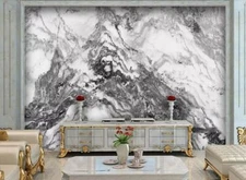 3D Black Wave ZHUA5899 Wallpaper Wall Murals Removable Self-adhesive Zoe