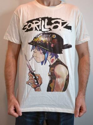 Tshirt Gorillaz 2D Dirty Harry - Neuf - Tailles M-L-XL