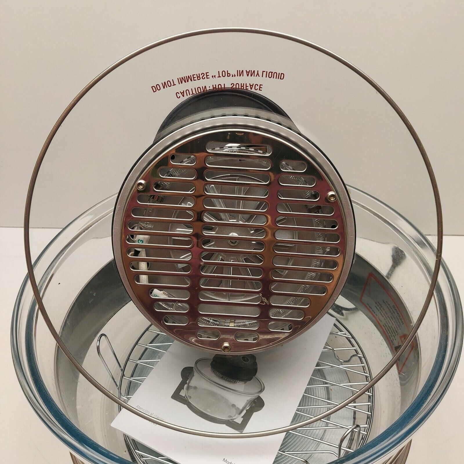 Mainstays Turbo Convection Oven 12.5 Quart Glass Bowl Capacity 1200W