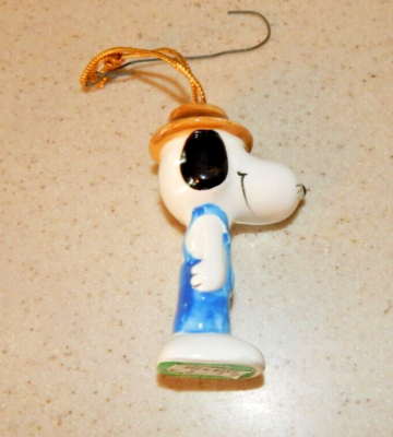 Vintage Peanuts Snoopy Ceramic Figurine Ornament 1958-66 Old Style