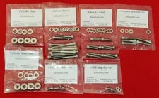 HARLEY AERMACCHI AMF SS SX 175 250 POLISHED STAINLESS ENGINE BOLT SCREW KIT SET