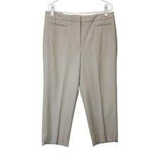 NEW Talbots Heritage Crop Pants Women s Size 14 Taupe Trousers