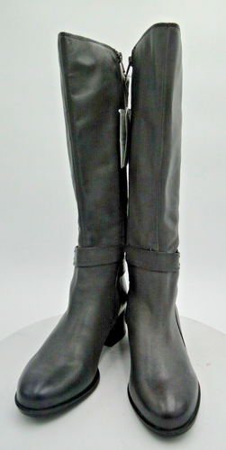 Naturalizer Women's Size 7.5 Gray Kelso Leather knee high boots Zip-up New