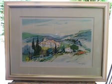 POIRIER Ray - Lithographie originale "Paysage de Provence 03" 38x56cm(2)