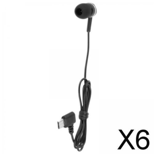 6X Écouteur à fil mono latéral pour lecteurs MP3 pour casque à fil pour - Afbeelding 1 van 7