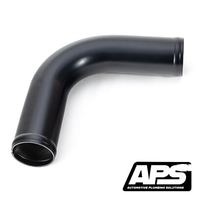 APS Legierung Luft-/Kühlmittel-/Ladeluftkühlerrohr - schwarz - 90 Grad, 70 mm Außendurchmesser