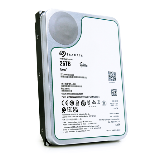Seagate Exos 26TB 7.2K RPM SATA 6Gb/s 3.5" Enterprise HDD - ST26000NM000C - Picture 4 of 7