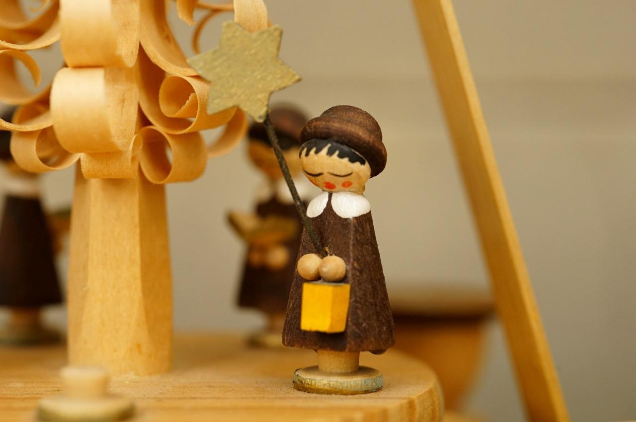 Vintage German Christmas Tree Emil Helbig Erzgebirge Spanbaum