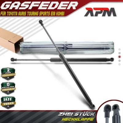 2x Gasfeder Heckklappe Dämpfer 437mm 525N für Toyota Auris Touring Sports E18