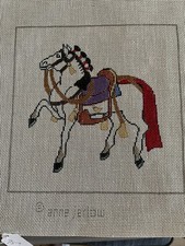 needlepoint canvas hand painted SHOW HORSE
