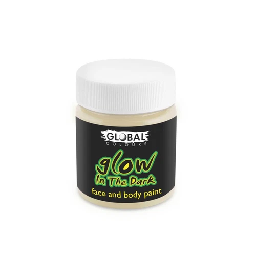 Glow In The Dark 45ml Global Colours Body Art Face Paint Professional Makeup