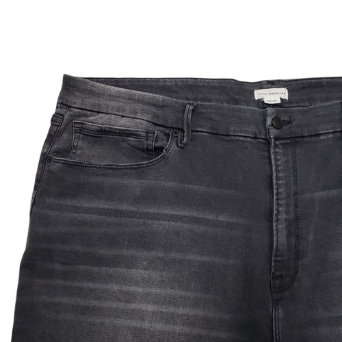 Good American Always Fits Skinny Jeans Womens 28-32 Good Legs Distressed Black - Picture 3 of 10