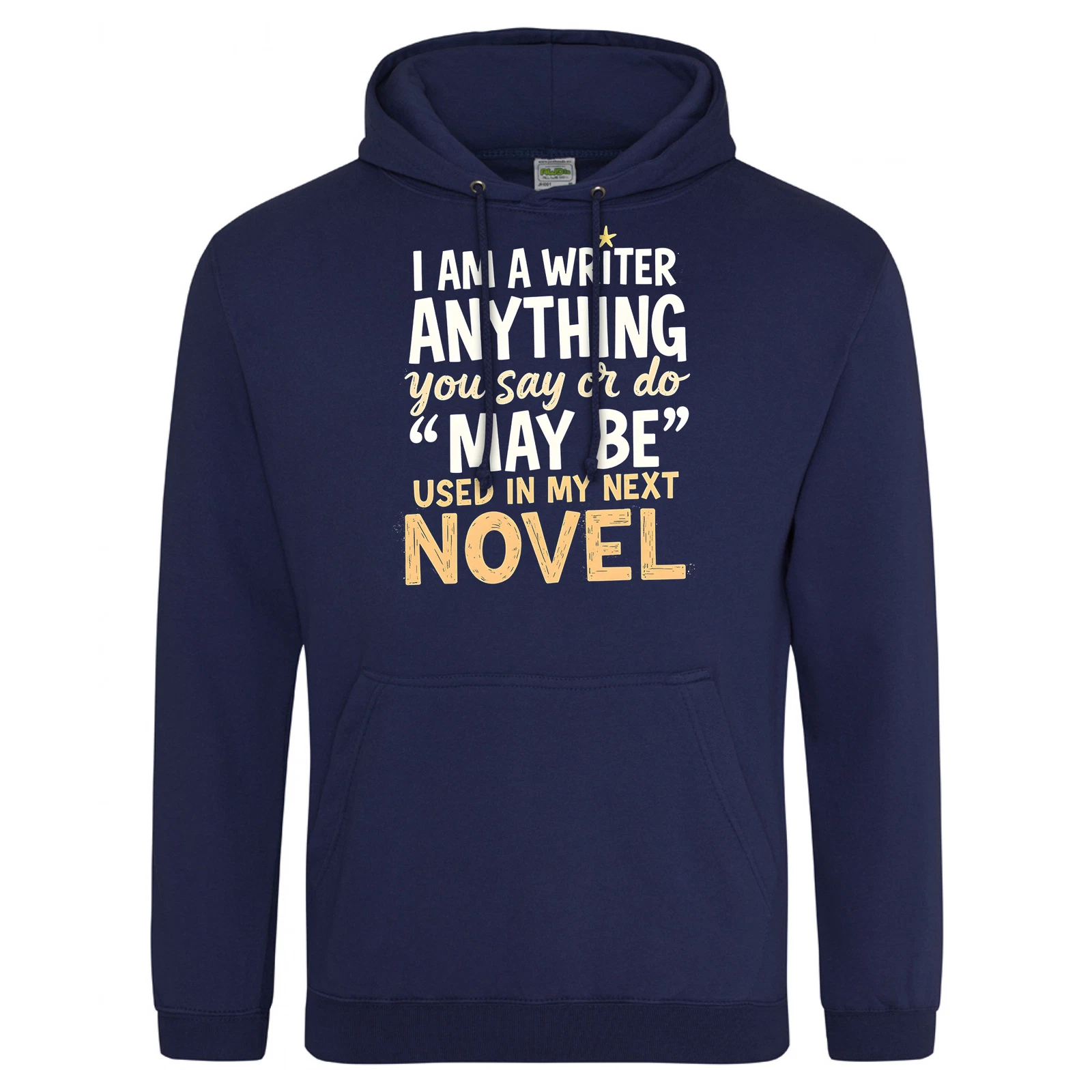 VETEMENTS Felpa con cappuccio divertente scrittore tutto ciò che dici o fai può essere usata nel mio prossimo romanzo regalo...