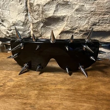 Spiked Sunglasses Goth EDM Black Metal Gothic Fishnets Marilyn Manson The Cure