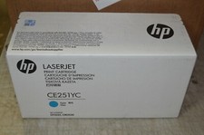 GENUINE OEM HP CE251YC  CYAN PRINT CARTRIDGE FACTORY SEALED