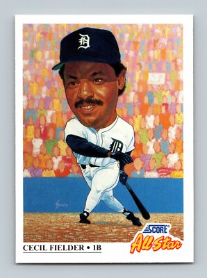 1991 Score All Star Baseball Card #395 Cecil Fielder Los Angeles