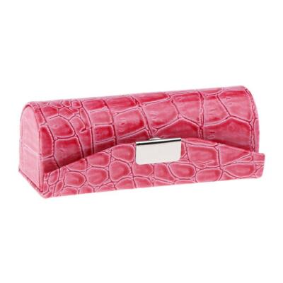 Robustes weiches Leder Lippenstift Etui Halter Organizer Tasche für