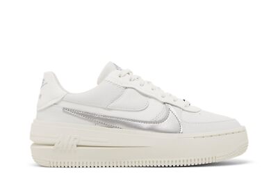 Size 7 - Nike Air Force 1 PLT.AF.ORM White Metallic Silver W
