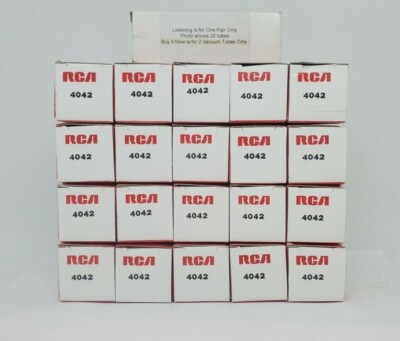 4042 Tube 2 Tubes RCA Pencil Triode 5675 Air Cooled Tube NOS