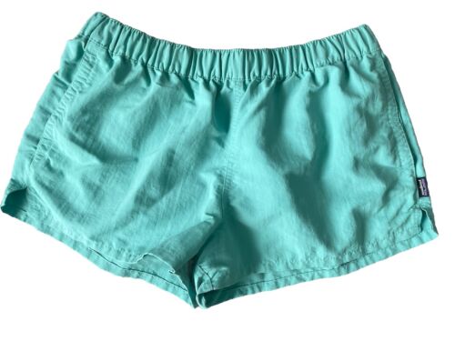 Patagonia Women's Barely Baggies Shorts Mint Green Color Size M Medium