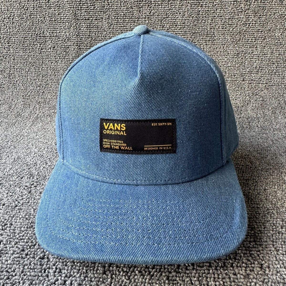 Vans Original Blue Snapback Baseball Cap Hat