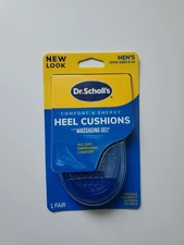 Dr. Scholl's MEN'S Comfort & Energy Gel HEEL Cushions Massaging Gel 1 Pair