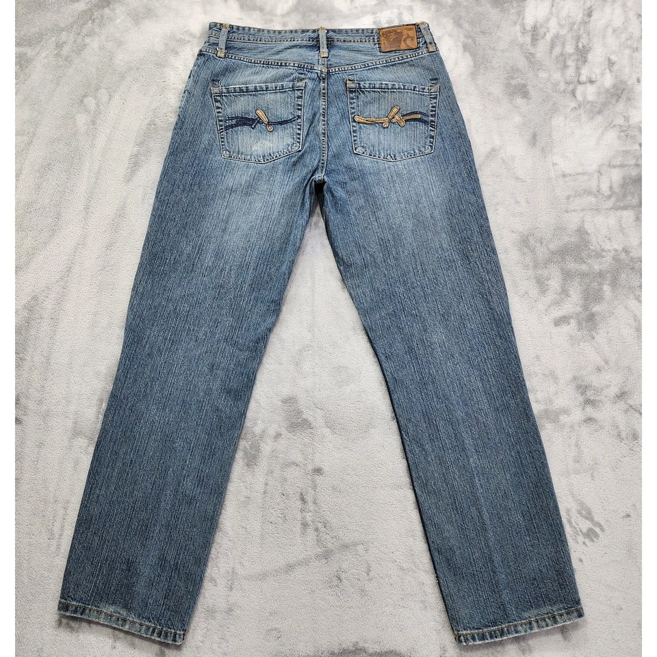 Vintage Y2K Bailey's Point Jeans Mens W34XL32 Blue Premium Heavy Duty Bootcut - Image 3 of 4