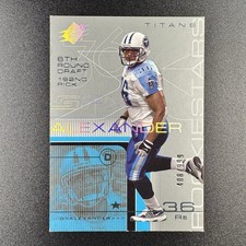 Dan Alexander 2001 SPx Rookie Stars /999 (Facing Left Side of Card) #130 15w8. rookie card picture