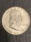 1948  Philadelphia  Mint Silver Franklin Half Dollar UNC lot # 2029
