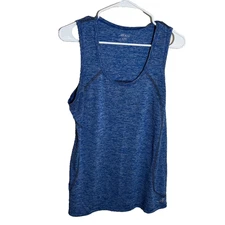 BCG Tank Top Women's Large Blue Athletic Round Neck Sleeveless Active Shirt