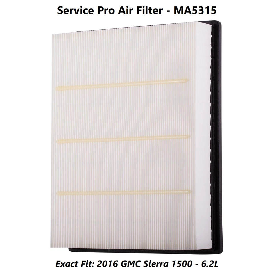 2016 GMC Sierra 1500 6.2L Complete Oil, Air & Cabin Filter Kit (5W-30) - Imagem 4 de 4