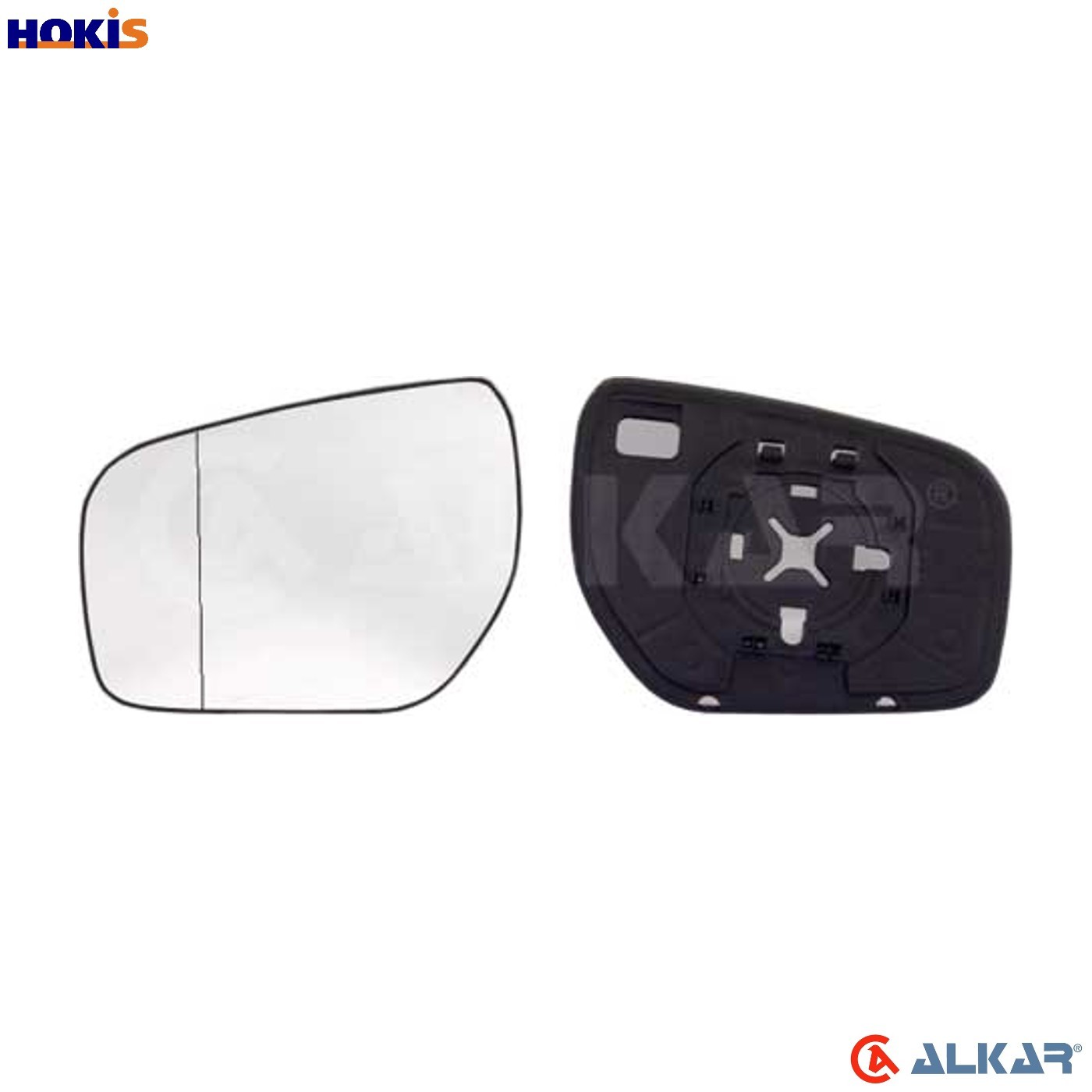 Left ALKAR 6451171 Mirror Glass, outside mirror for RENAULT - Image 5
