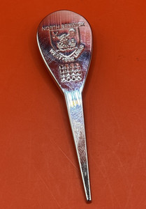 North Berwick Golf Club West Links 3" Long Metal Golf Divot Tool w/ Hat Clip