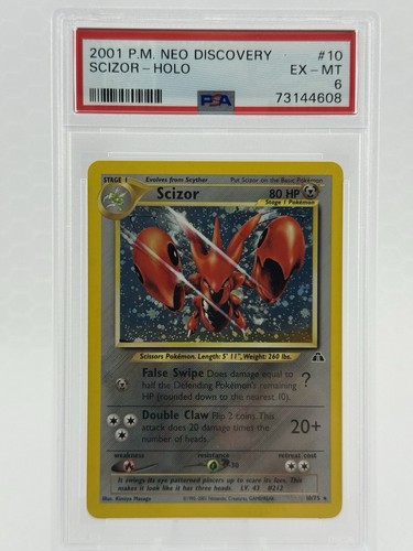 Scizor (Unlimited) graded PSA 6 for sale on eBay