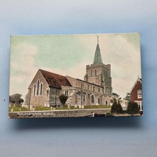 Elham Village Postcard C1908 Kent The Parish Church & Grounds