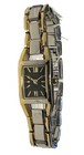 Anne Klein 10-6419G Women's Rectangular Analog Two Tone Date Black Dial Watch — photo 1