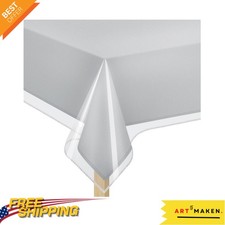 Crystal Clear 54" x 72" Waterproof Table Protector - Heavy Duty Vinyl Elegance