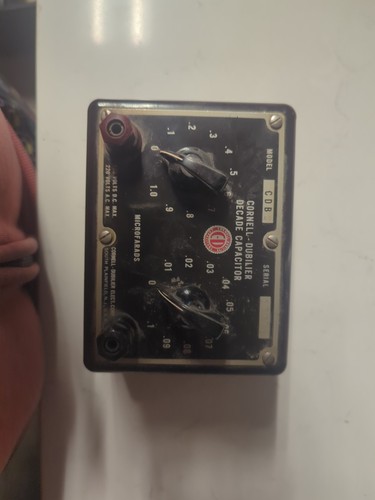 Cornell-Dubilier Model CDB Decade Capacitor substitution box