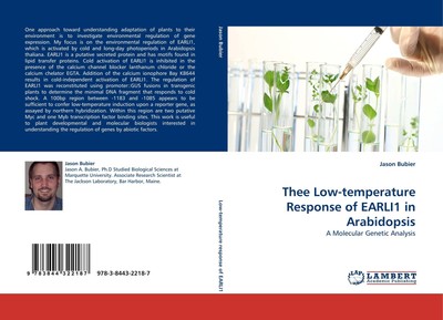 Thee Low-temperature Response of EARLI1 in Arabidopsis Jason Bubier