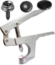 Heavy Duty Snaps with Fastener Pliers, 15mm Metal Screws Snaps Marine Grade 3...