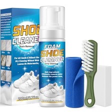 Shoe Cleaner Kit, 6.76oz White Sneaker Cleaner with Brush Shoe Cleaner Kit-001